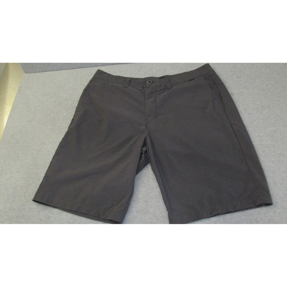 Travis Mathew Golf Shorts Mens Size 36 Gray Flat Front Performance Chino 123280